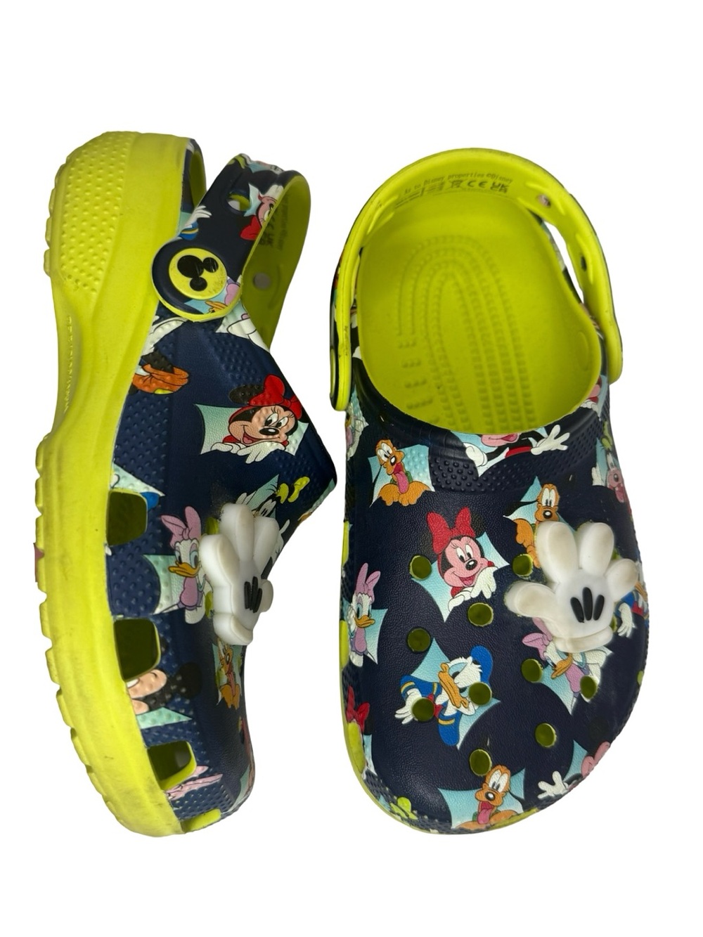 CROCS Disney Mickey Mouse and Friends Clogs Kids LIGHT UP Size 1